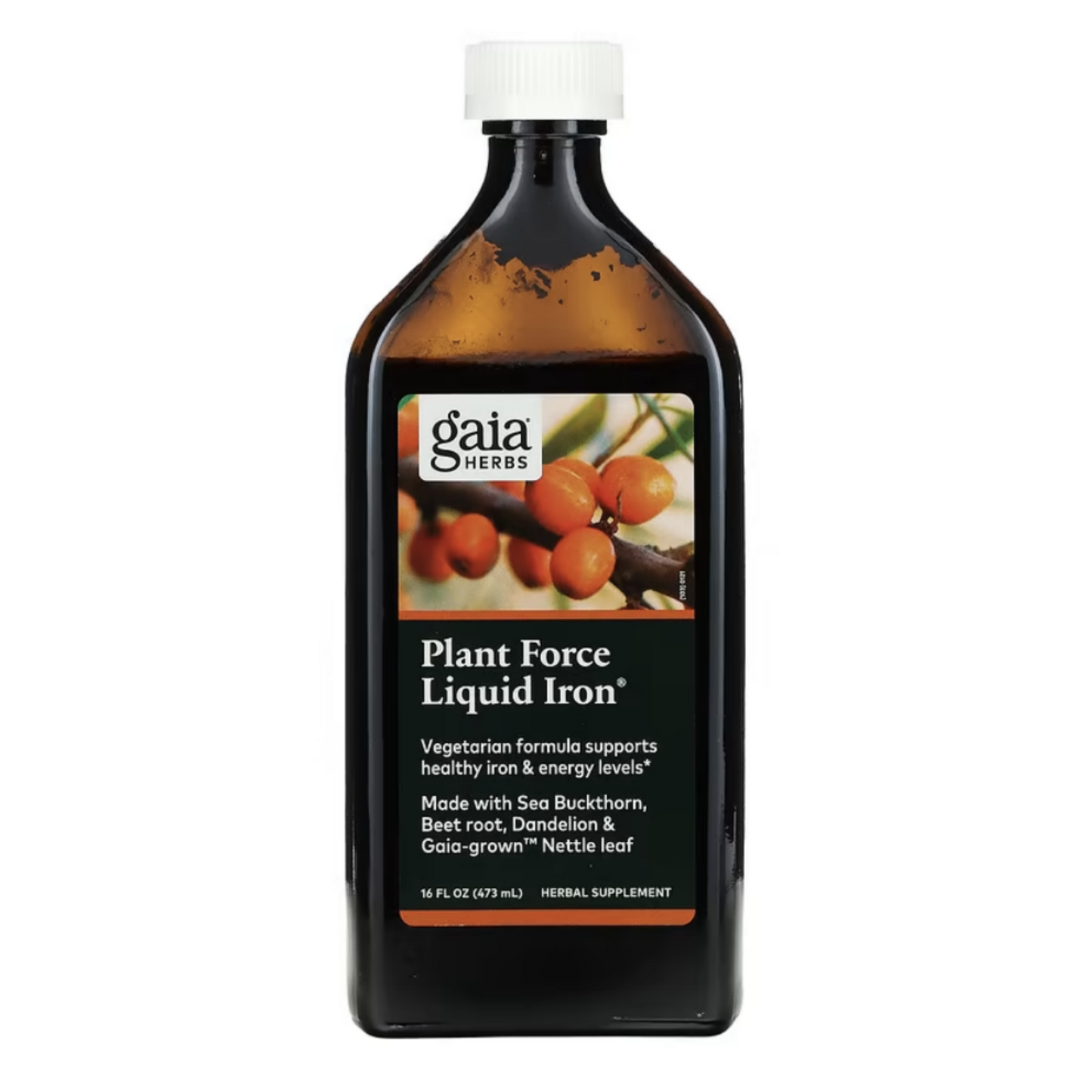 GAIA HERBS - PLANT FORCE LIQUID IRON 16 FL OZ 473 ML
