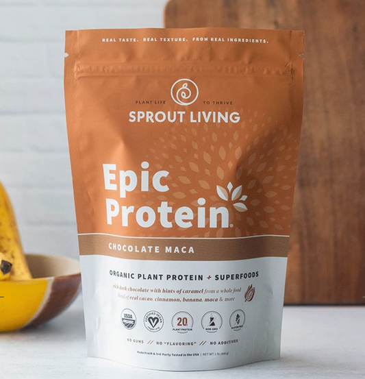 SPROUT LIVING- EPIC PROTEIN CHOCOLATE MACA 456G