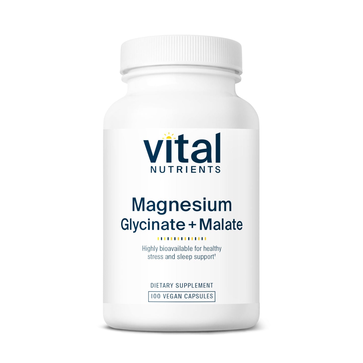 VITAL NUTRIENTS - MAGNESIUM (GLYC./MALATE) 120MG 100'S